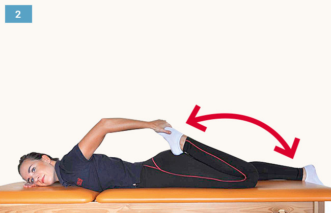 Ćwiczenie rozciągające mięśnie przedniej strony uda