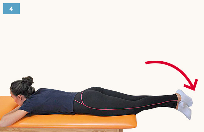 Ćwiczenie rozciagające zgninacze stawu kolanowego