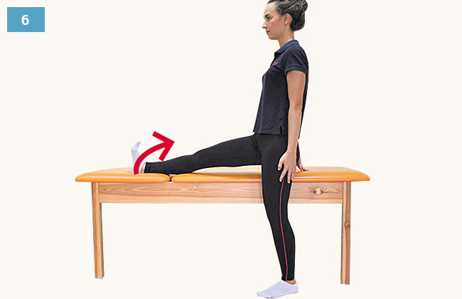 Ćwiczenie rozciagające grupy tylnej uda
