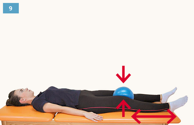 Ćwiczenie wzmacniające mięśnie przywodziciela uda w pozycji leżącej