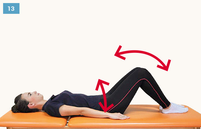 Ćwiczenie wzmacniające mięśnie brzucha uginanie kończyn dolnych