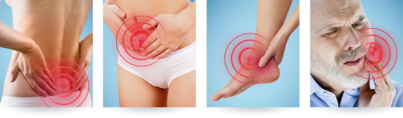 bóle kręgosłupa głowy bolesna miesiączka uraz stawu skokowego